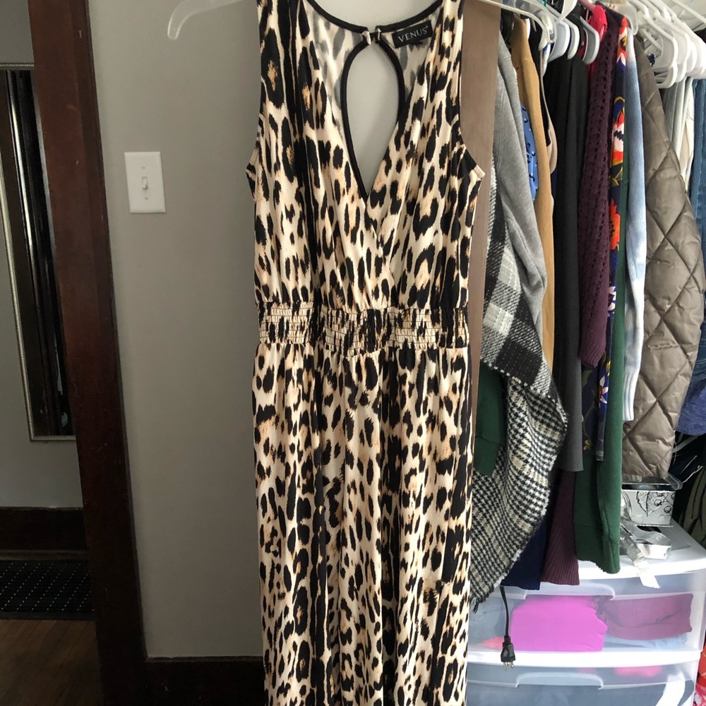 Animal print jumpsuit